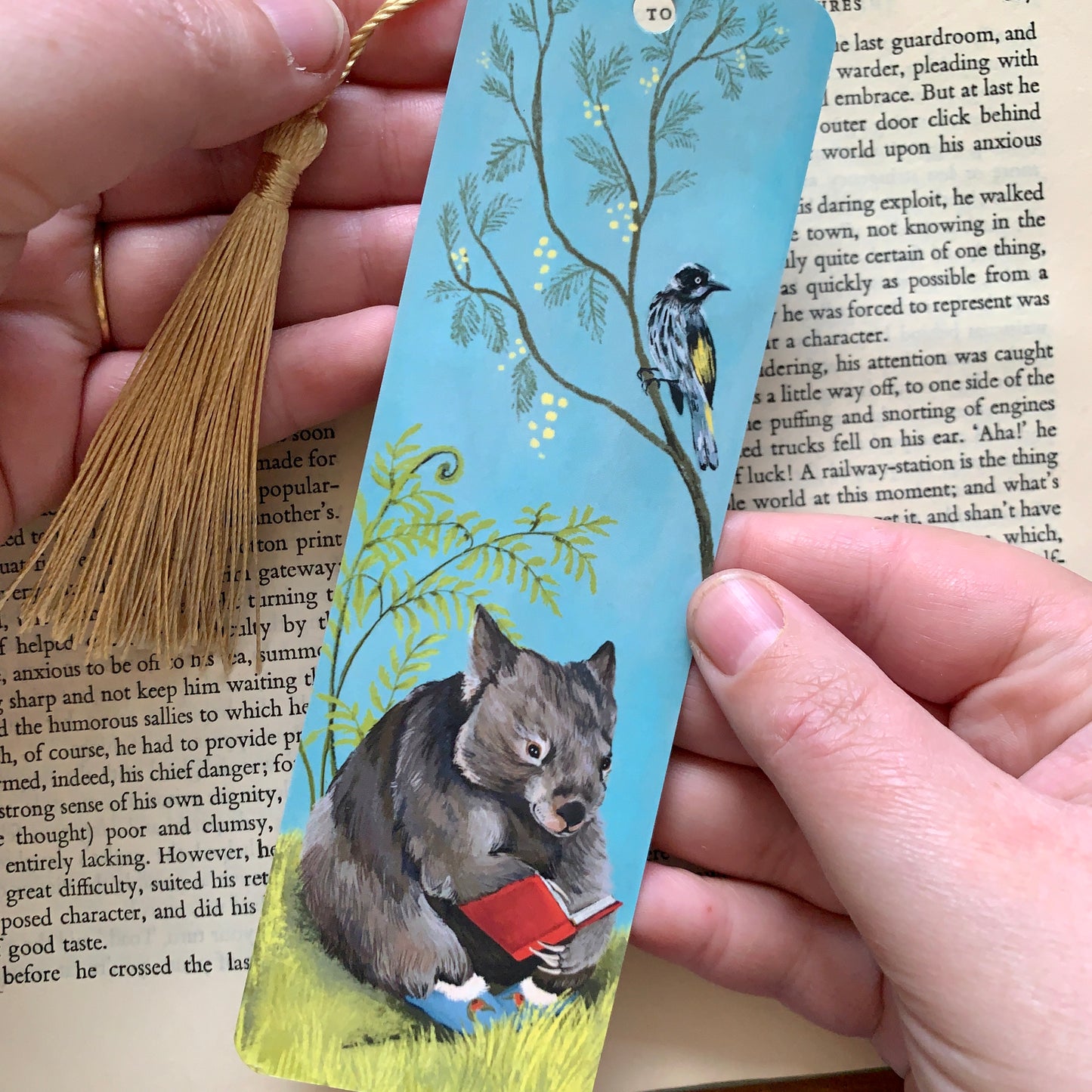 Bookmark - Cosy Wombat - Cute illustration