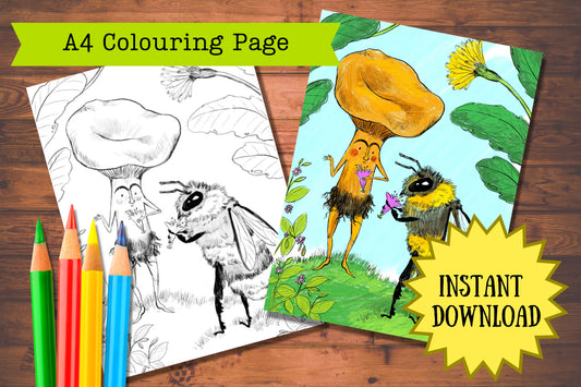 Anna Seed Art | Printable Colouring Page - Nectar Milkshakes (DIGITAL DOWNLOAD)