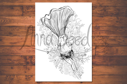 Anna Seed Art | Printable Colouring Page - Mama's Lullaby (DIGITAL DOWNLOAD)