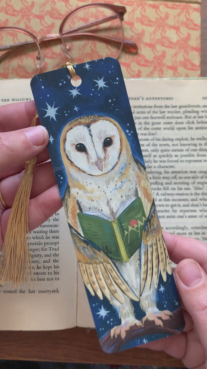 Bookmark - Barn Owl - Fantasy illustration