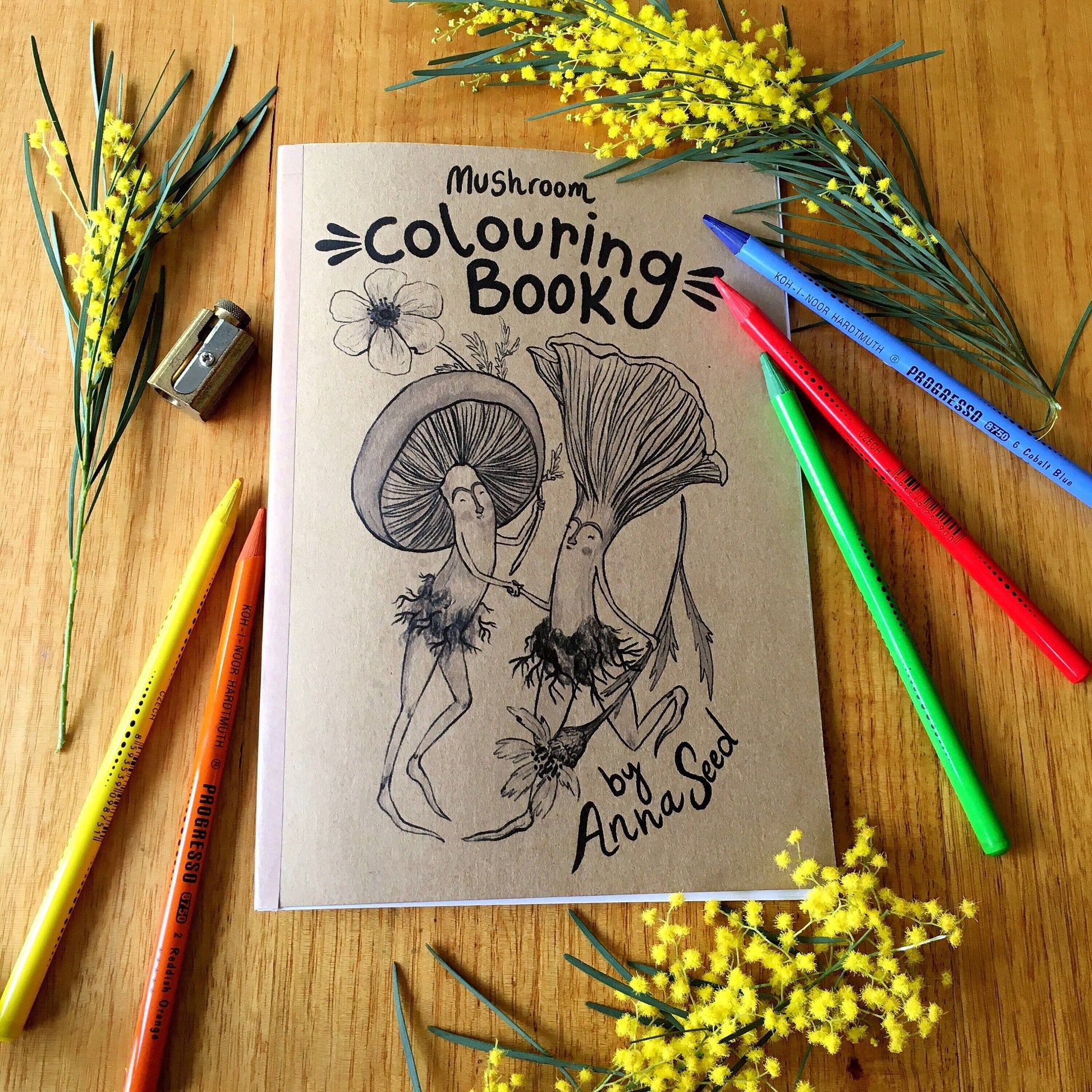 Anna Seed Art | Colouring Book - Mushrooms
