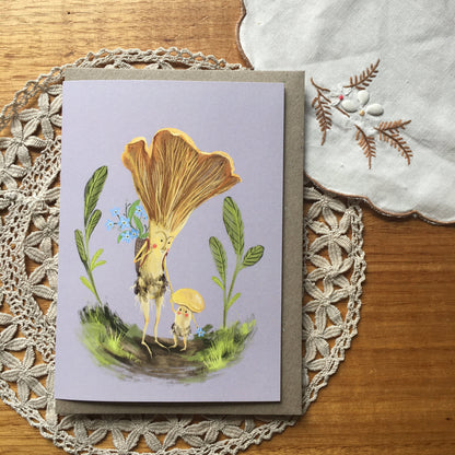 Anna Seed Art | Greeting Card - Mushroom Mama. Lovely illustration